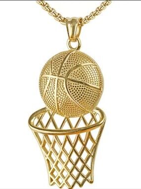 Unisex Basketball Hoop Fashion Statement Pendant
